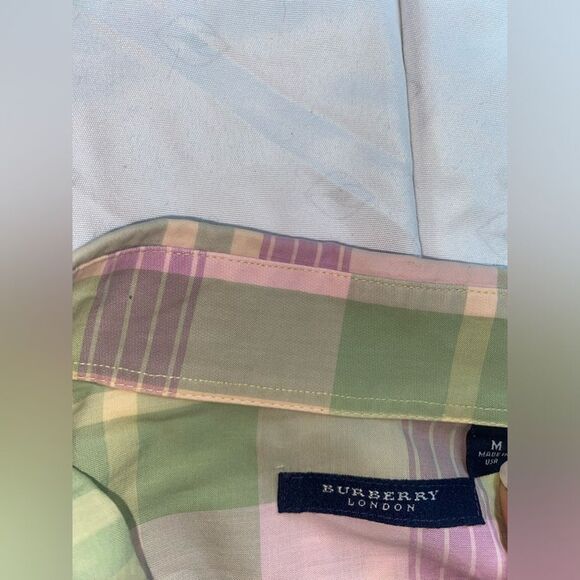 NWOT Burberry London plaid button down shirt size medium - Picture 5 of 5